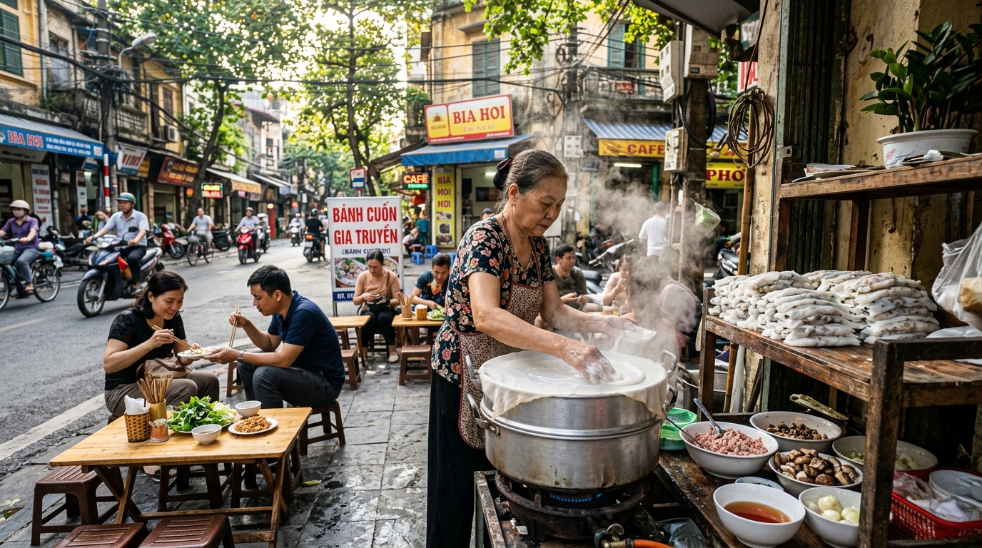 Quan banh cuon Ha Noi